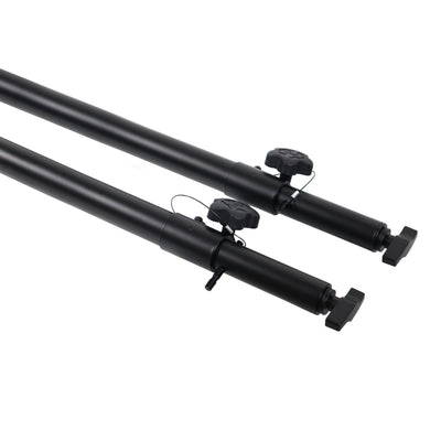 ProX Set of 2 Atlas Telescoping Poles Black 56"–96" Adjustable Height