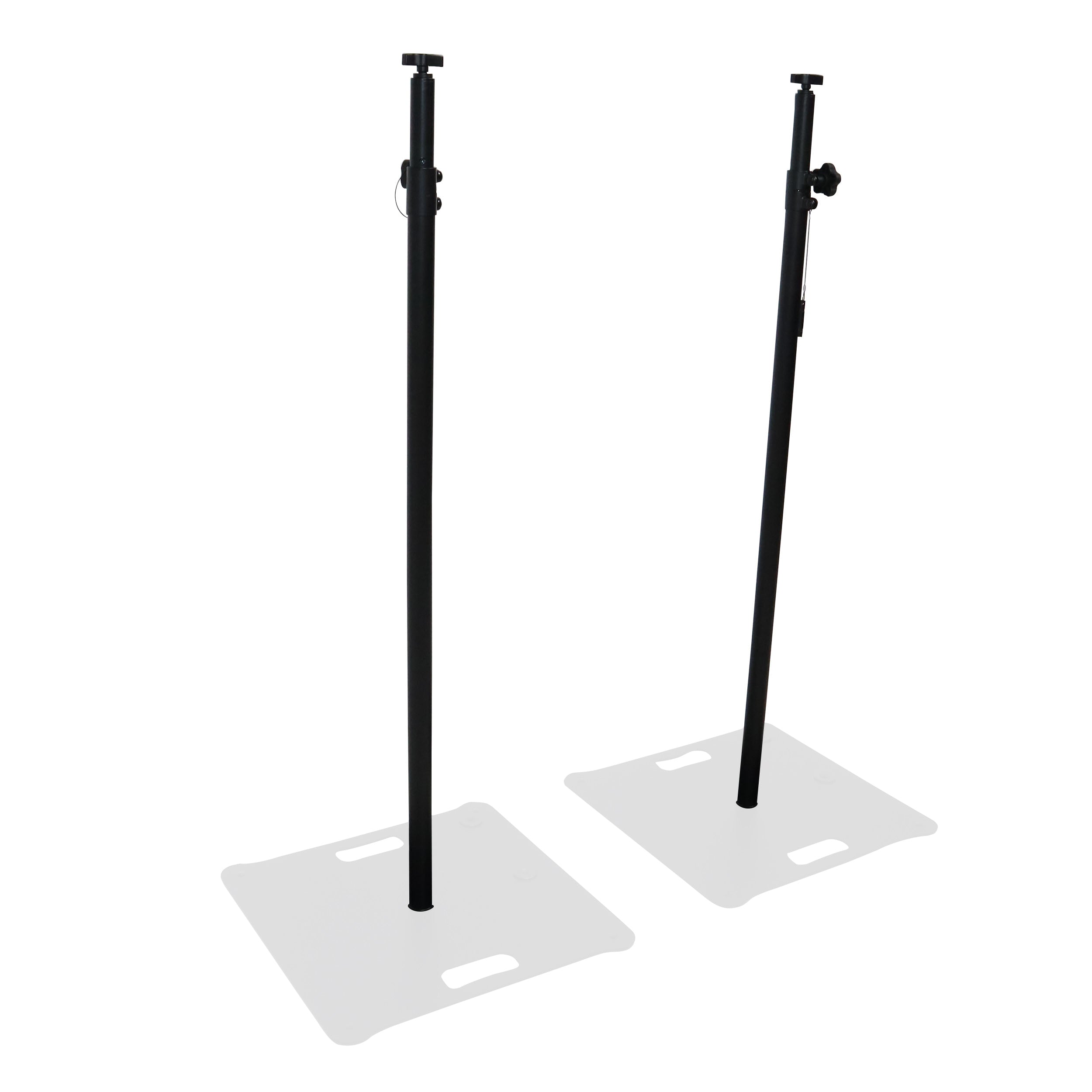 ProX Set of 2 Atlas Telescoping Poles Black 56"–96" Adjustable Height