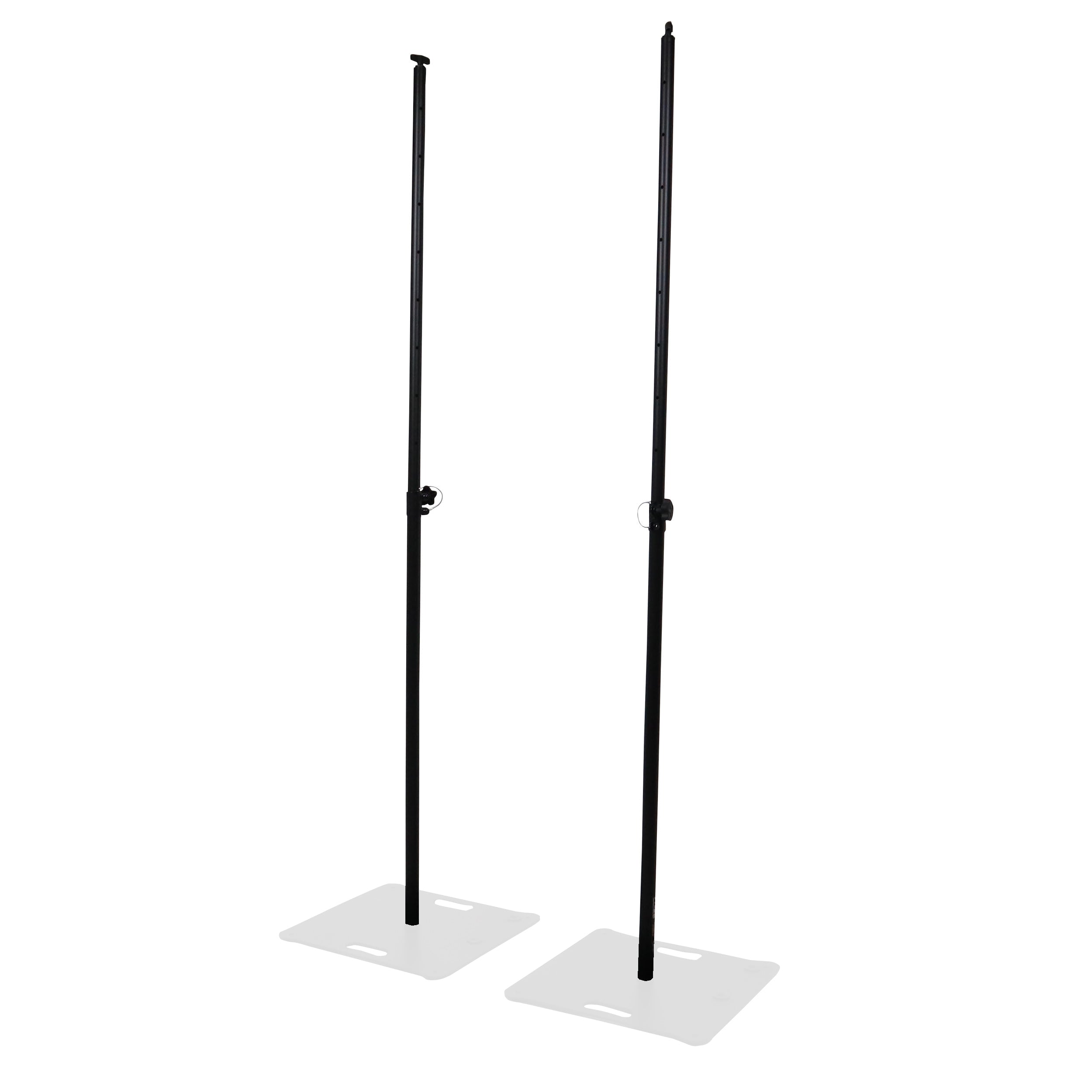 ProX Set of 2 Atlas Telescoping Poles Black 56"–96" Adjustable Height