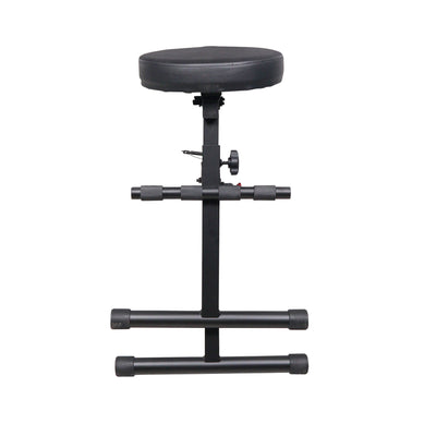 ProX Portable Folding AV Operator DJ Keyboard Drum Height Adjustable Throne Chair with 13 in. Velvet Padded Cushion