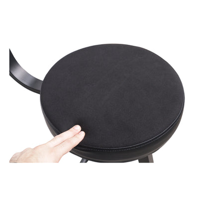 ProX Portable Folding AV Operator DJ Keyboard Drum Height Adjustable Throne Chair with 13 in. Velvet Padded Cushion