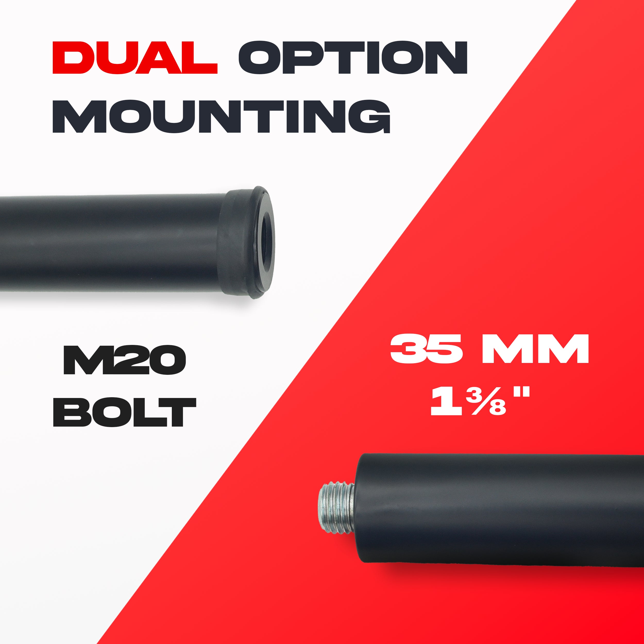 ProX Deluxe 20-inch Subwoofer Speaker Pole w/ M20 Threaded Mount 1 3/8 In. Adapter Cap
