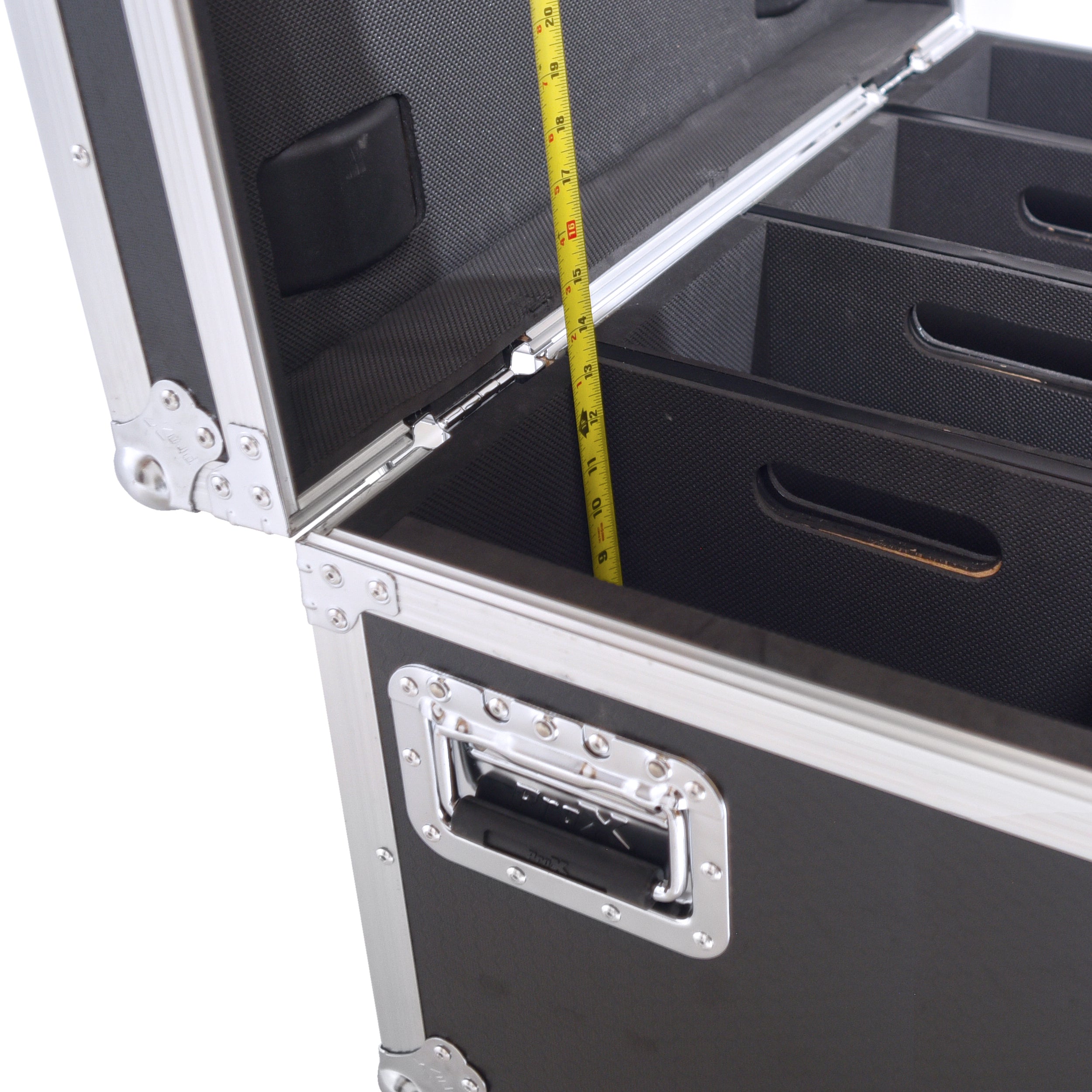 ProX Par Can Universal Utility Case 4" Wheels Will Hold 4 of 12" x12" Large or 8 of 12" x 5.5" Slim LED Par Lights