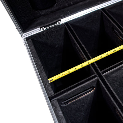 ProX Par Can Universal Utility Case 4" Wheels Will Hold 4 of 12" x12" Large or 8 of 12" x 5.5" Slim LED Par Lights