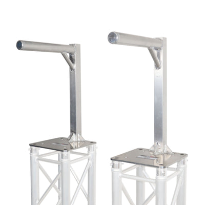 ProX Set of 2 Inverted Lighting Mount Top Plates with 24"H and 16"L, 2" OD Arm