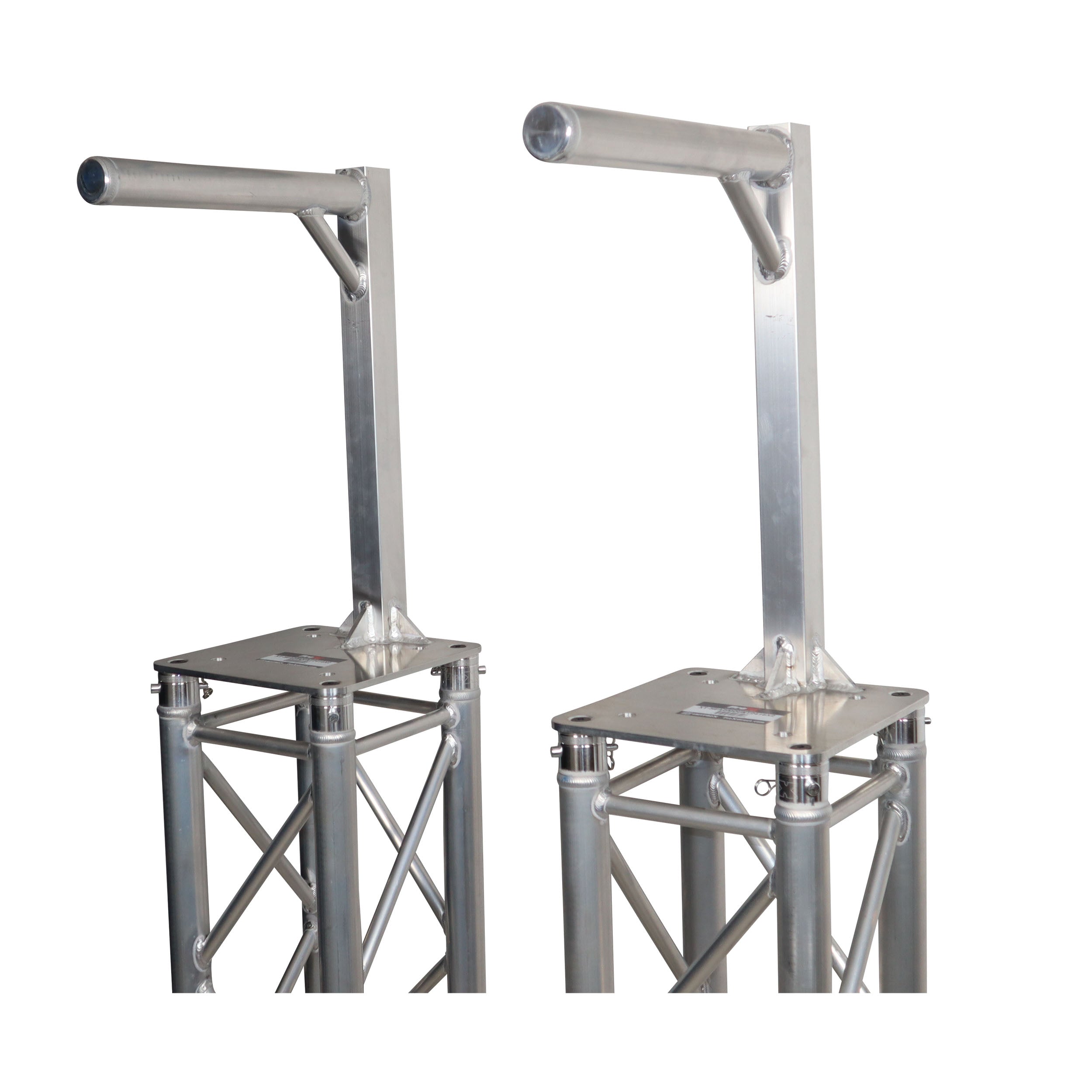 ProX Set of 2 Inverted Lighting Mount Top Plates with 24"H and 16"L, 2" OD Arm