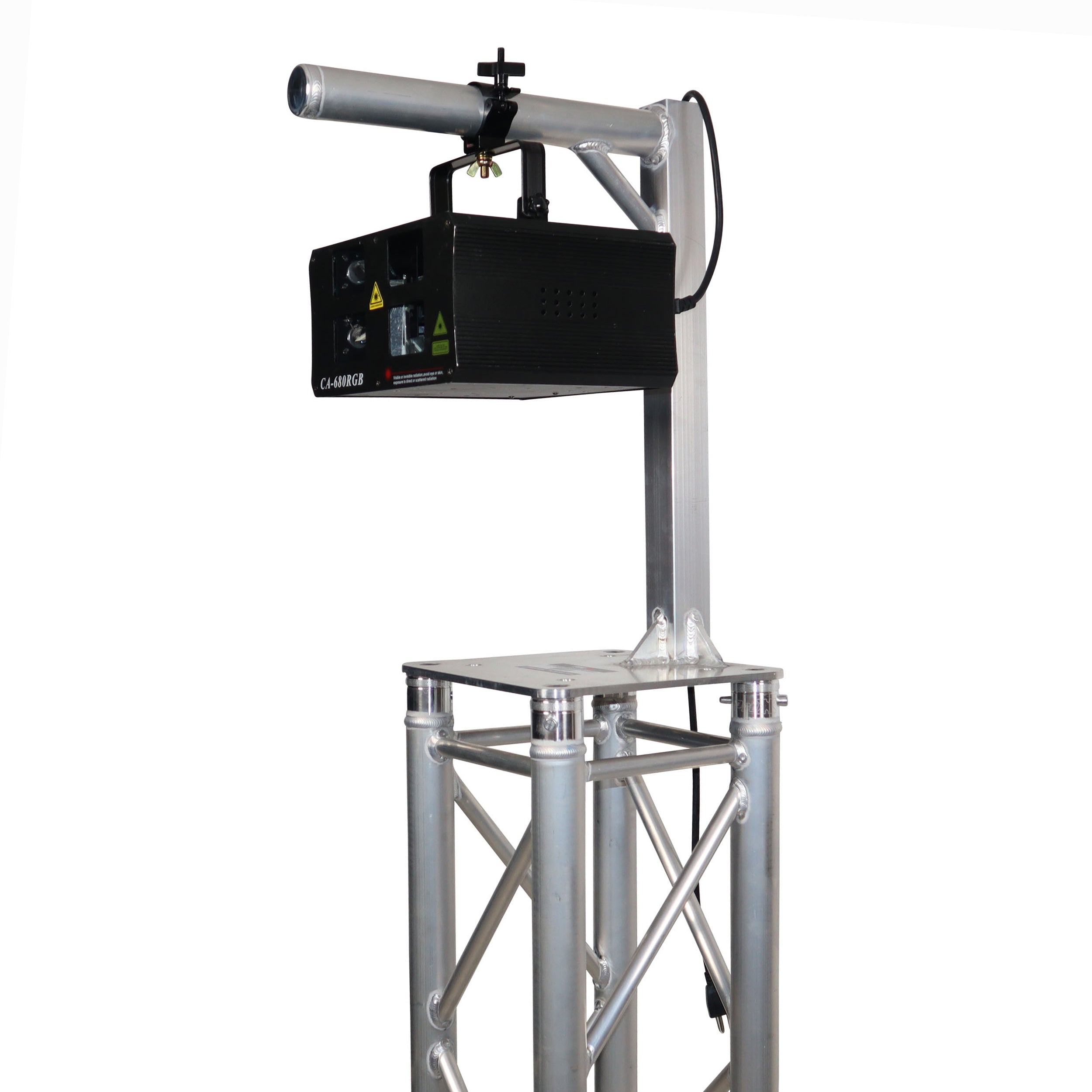 ProX Set of 2 Inverted Lighting Mount Top Plates with 24"H and 16"L, 2" OD Arm
