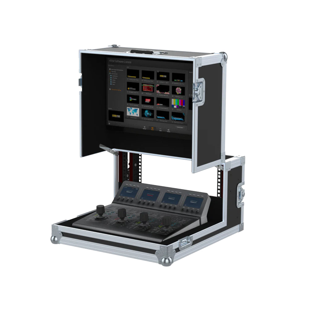 ProX Video Controller Flight Case for Blackmagic ATEM 1 M/E Camera Control Panel 3U + 6U by Santosom