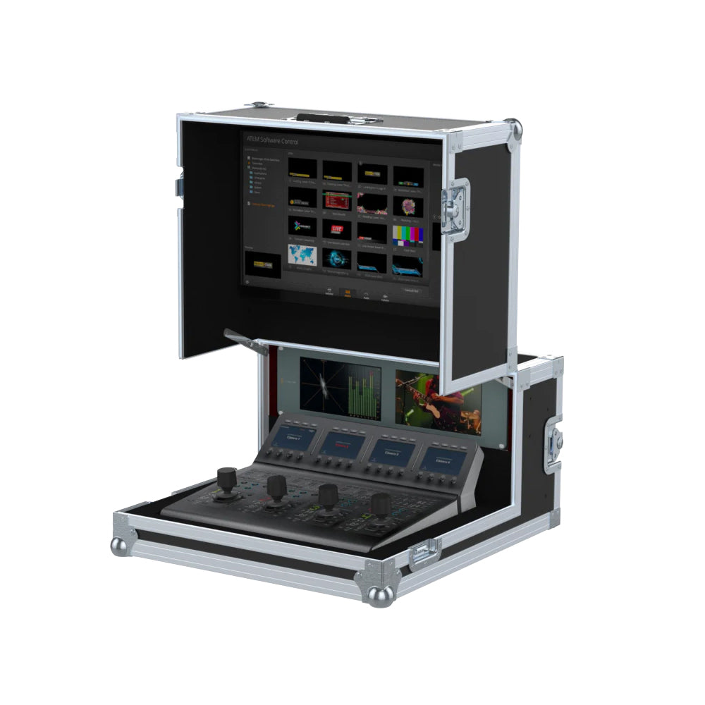 ProX Video Controller Flight Case for Blackmagic ATEM 1 M/E Camera Control Panel 3U + 6U by Santosom