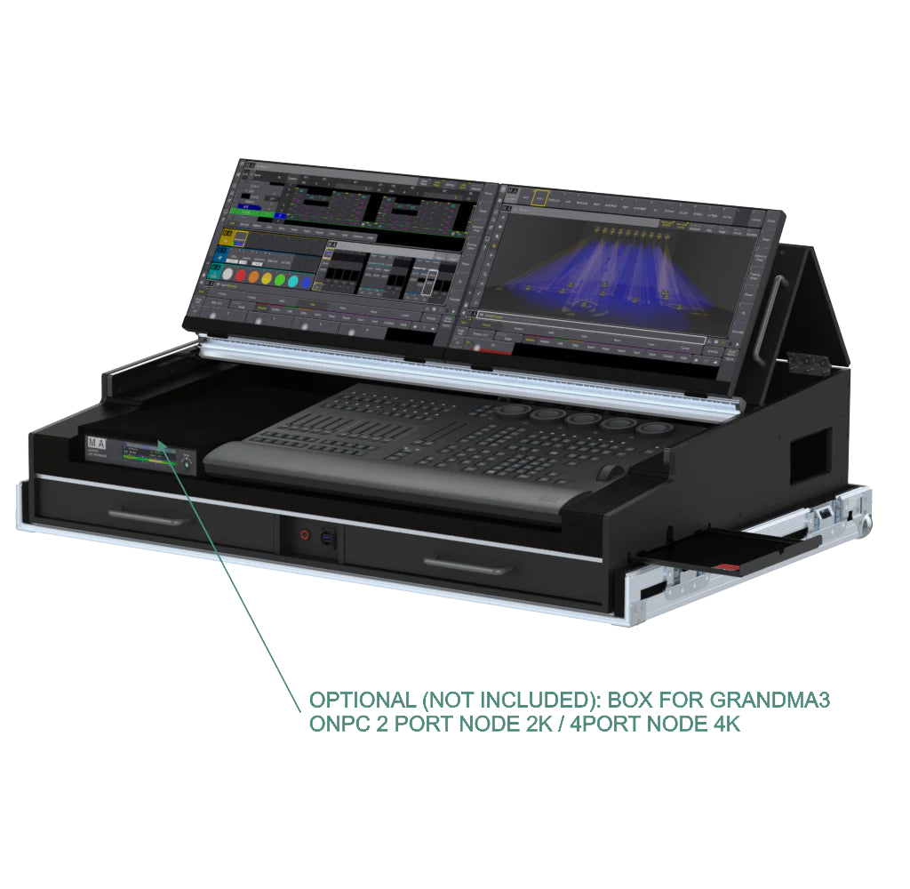 ProX Case for MA3 Double, grandMA3 onPC Command Wing & FaderWing by Santosom Integrated Solutions® SIS