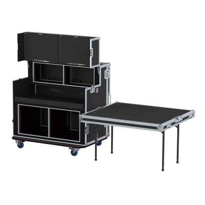 ProX Video Controller Regie 2x 24" Monitors + rack, 560-BRR 9U + 6U by Santosom