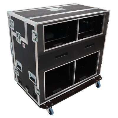 ProX Video Controller Regie 2x 24" Monitors + rack, 560-BRR 9U + 6U by Santosom