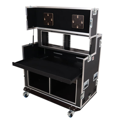 ProX Video Controller Regie 2x 24" Monitors + rack, 560-BRR 9U + 6U by Santosom