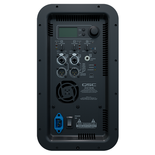 KC12 - Powered 3-Way Column loudspeaker System (Black)