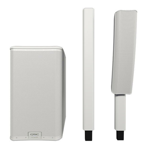 KC12WH - Powered 3-Way Column loudspeaker System (White)