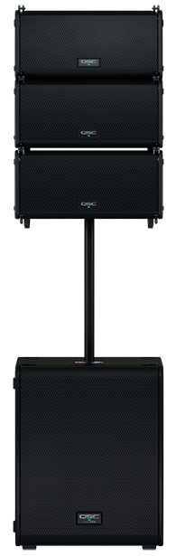 QSC LA108 - Powered Line Array Loudspeaker 8-inch 2-way