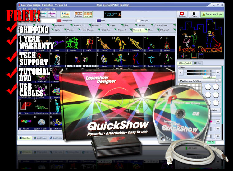 ProX Pangolin QuickShow FB3 Control Software with ILDA Interface