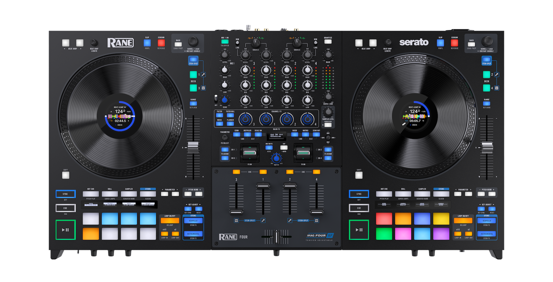 Rane FOUR Advanced 4-Channel Stems DJ Controller for Serato DJ Pro