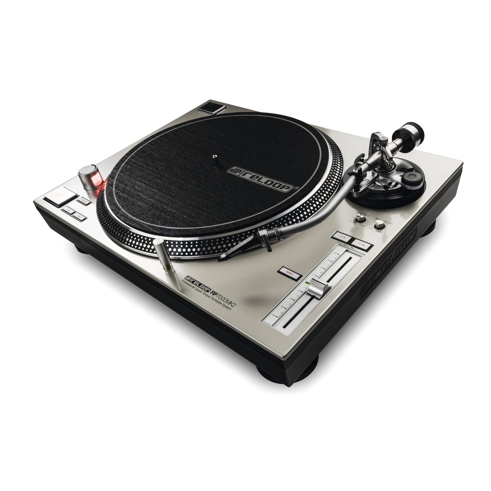 Reloop RP-7000 MK2 - Professional Upper Torque Turntable System (Silver)
