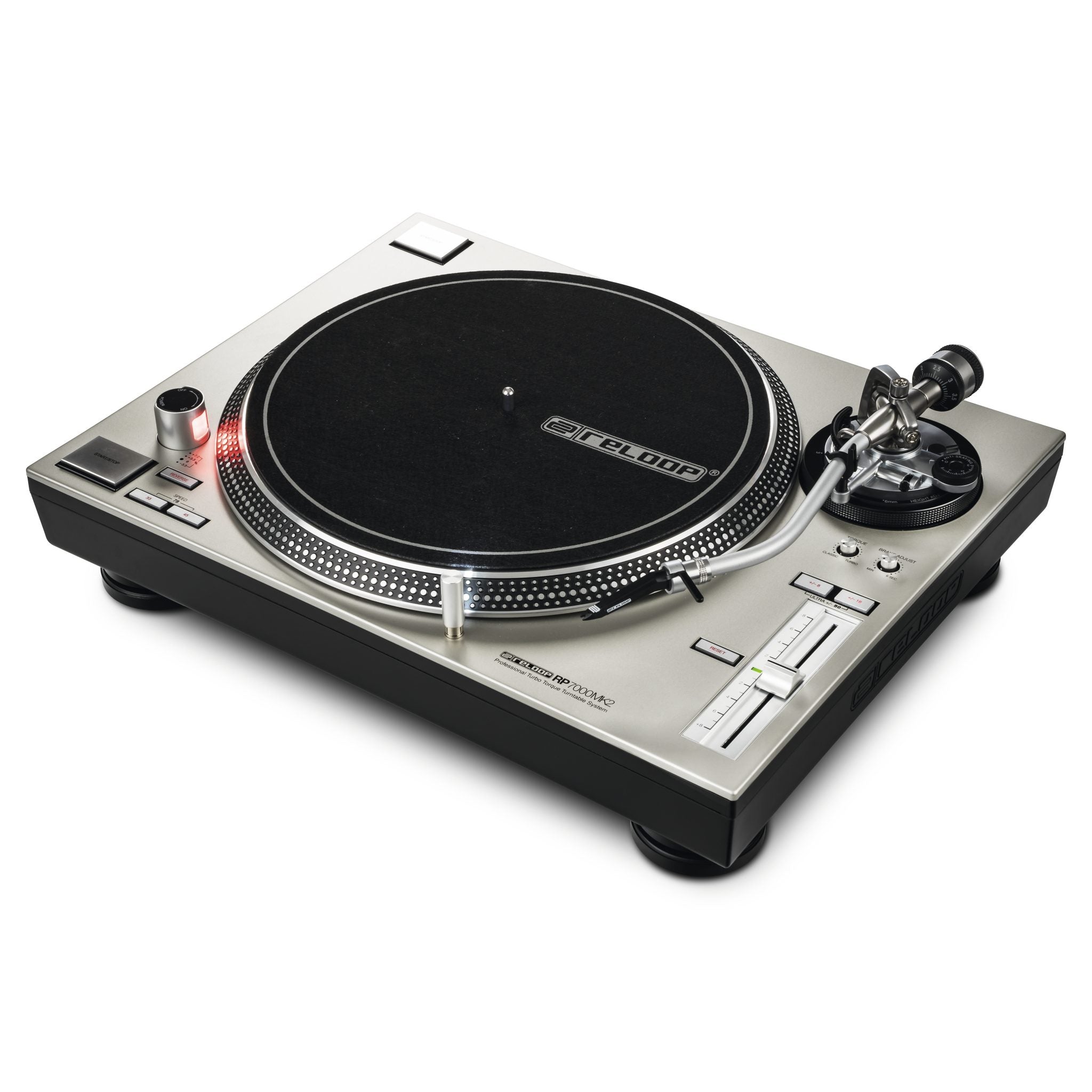 Reloop RP-7000 MK2 Upper Torque Turntable System Silver —| The DJ