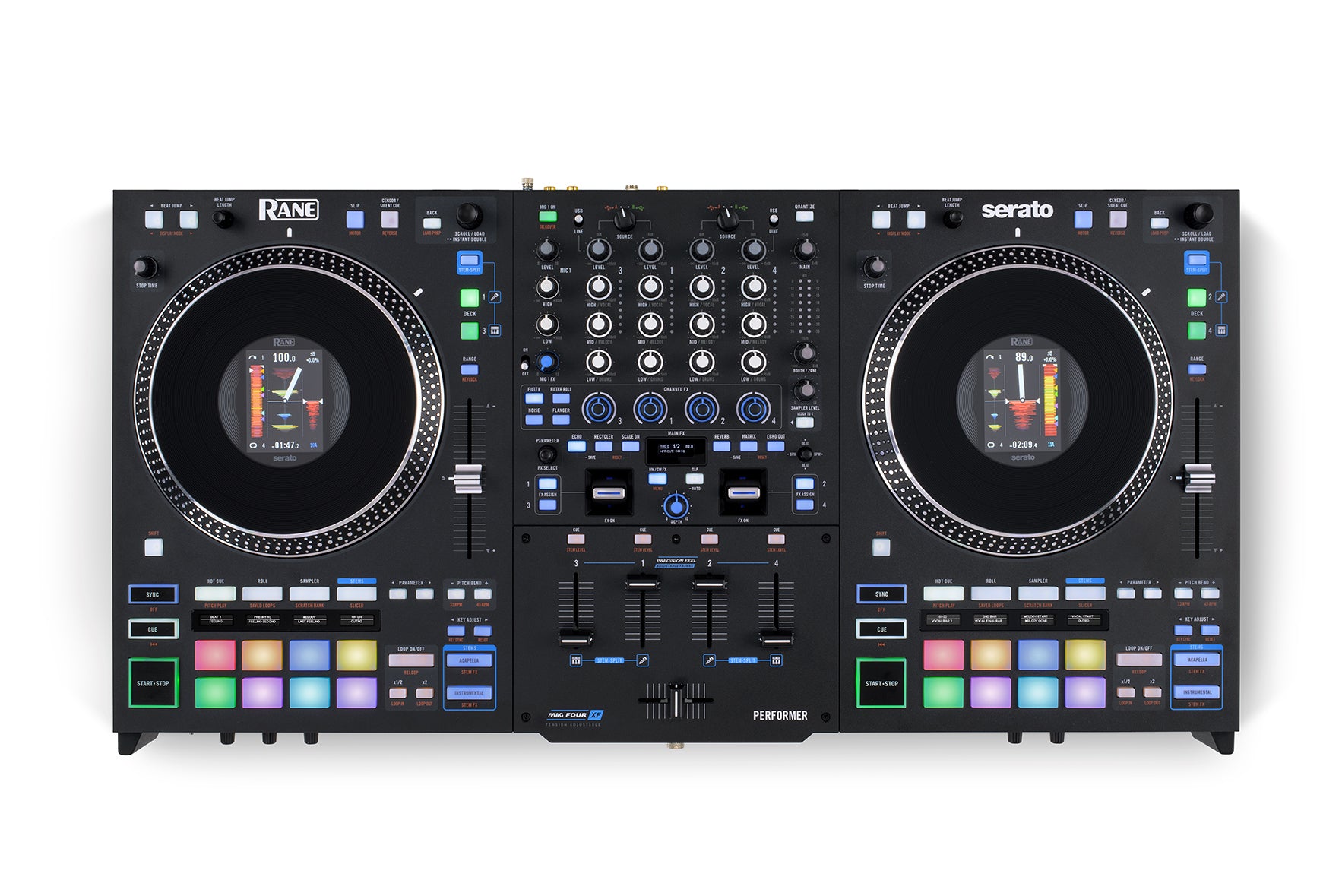 Rane PERFORMER - Professional 4-channel Motorized DJ Controller