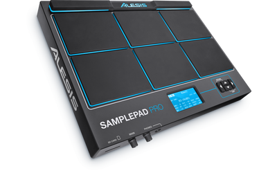 Alesis SamplePad Pro - 8-Pad Sample/Loop Player with 200+ Built In Sounds, 1-Dual/1-Single Zone Trigger Inputs and 1/8” Aux Input