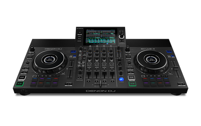 Denon DJ SC LIVE 4 - 4-Deck Standalone DJ Controller with 7” Touchscreen, Built-in Speakers, and Wi-Fi Connectivity