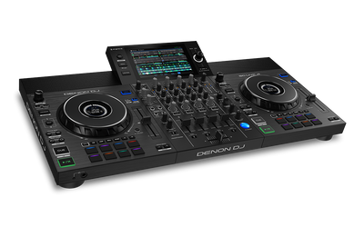 Denon DJ SC LIVE 4 - 4-Deck Standalone DJ Controller with 7” Touchscreen, Built-in Speakers, and Wi-Fi Connectivity