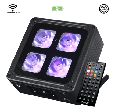JMAZ MAD PAR 4IP - 60W RGBWA+UV LED Battery Powered Outdoor Uplight