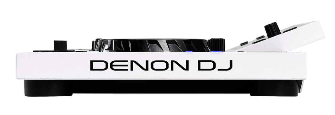Denon DJ SC LIVE 4 WHITE - 4-Deck Standalone DJ Controller with 7” Touchscreen, Built-in Speakers, and Wi-Fi Connectivity (Limited White Edition)