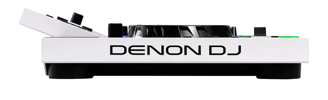Denon DJ SC LIVE 4 WHITE - 4-Deck Standalone DJ Controller with 7” Touchscreen, Built-in Speakers, and Wi-Fi Connectivity (Limited White Edition)