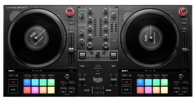 Hercules DJ Control Inpulse T7 - 2-Channel DJ Controller for Serato & Djuced with 7" spinning platters