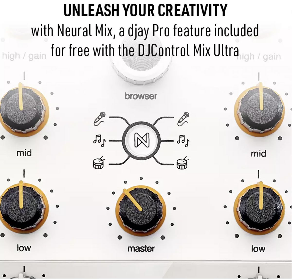 Hercules DJControl Mix Ultra Wireless Compact DJ Controller | The