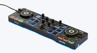 Hercules DJ Control Starlight - Portable DJ Controller for Serato DJ