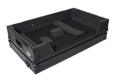 ProX XS-XDJAZ WBL - ATA Flight Case For AlphaTheta XDJ-AZ DJ Controller with 1U Rack Space and Wheels - Black