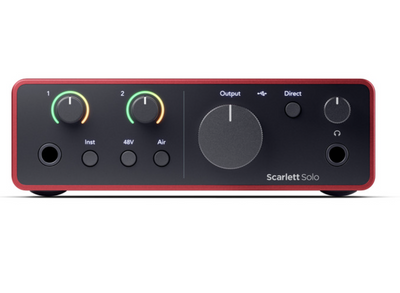 Focusrite Scarlett Solo (4th Generation) - The Songwriter's 2-in, 2-out interface