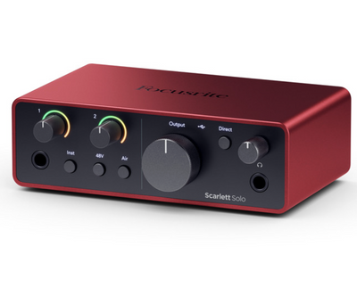 Focusrite Scarlett Solo (4th Generation) - The Songwriter's 2-in, 2-out interface