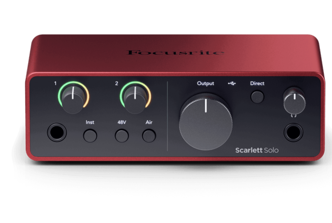 Focusrite Scarlett Solo (4th Generation) - The Songwriter's 2-in, 2-out interface