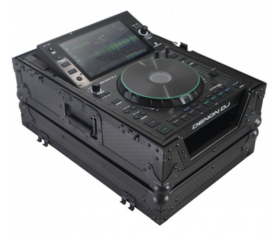 ProX XS-CDBL - Flight Case for Pioneer CDJ-3000 DJS-1000 Denon SC6000 PRIME Large Format CD-Media Player Black on Black