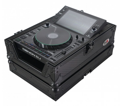 ProX XS-CDBL - Flight Case for Pioneer CDJ-3000 DJS-1000 Denon SC6000 PRIME Large Format CD-Media Player Black on Black