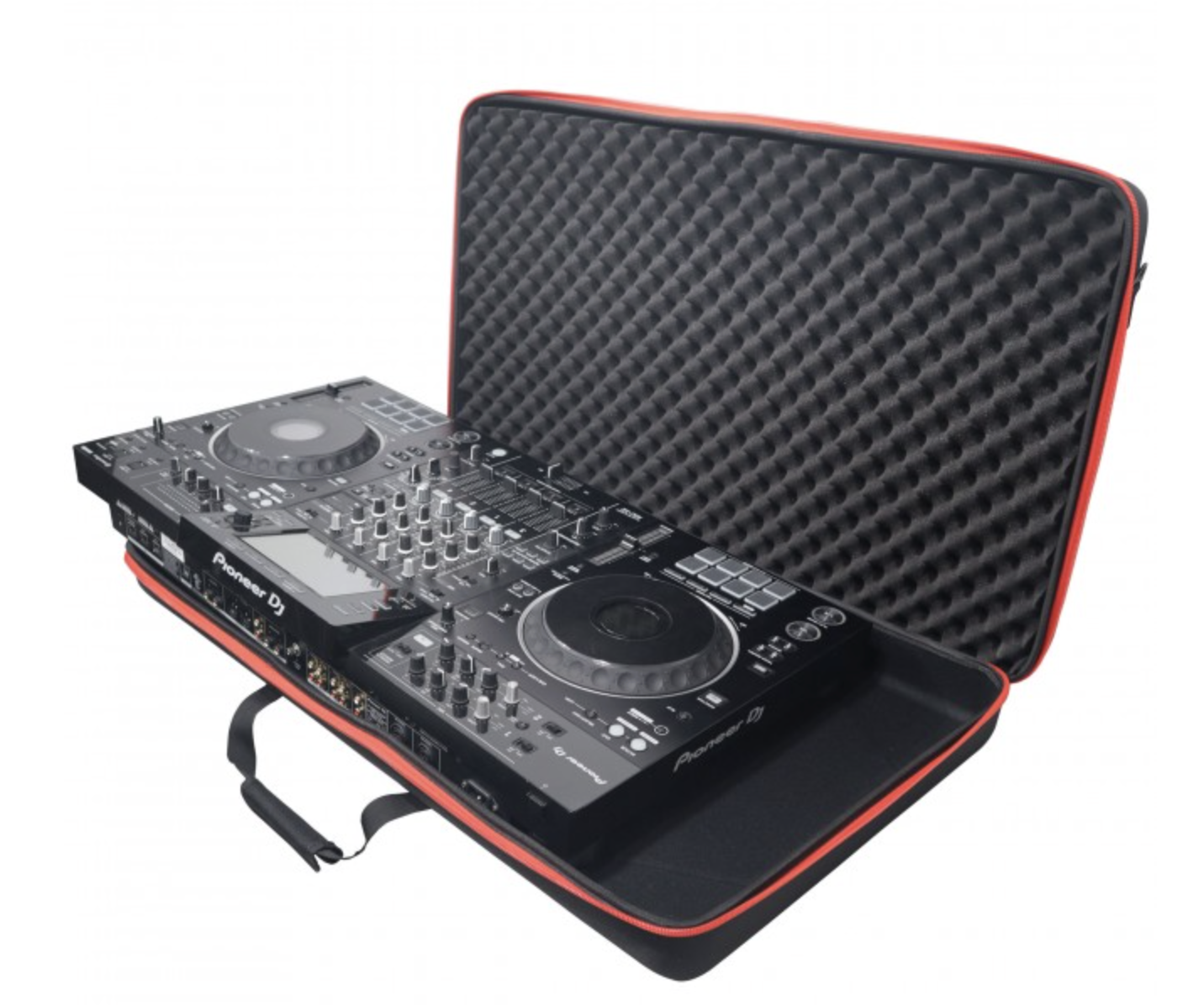 ProX XB-DJCXL - ZeroG Ultra Lightweight Hard Shell DJ Controller Shoulder Strap Bag for Rane FOUR, Performer, Pioneer XDJ-XZ DDJ-SZ2 - X Large