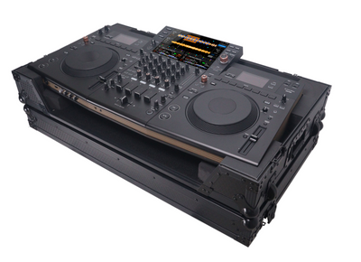ProX XS-OPUSQUADWBL - ATA Flight Style Road Case For Pioneer OPUS-QUAD DJ Controller with 1U Rack Space and Wheels - Black Finish