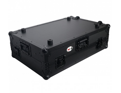 ProX XS-RANEONEWLTBL - Flight Case For RANE ONE DJ Controller W-Sliding Laptop Shelf & Wheels| Black on Black