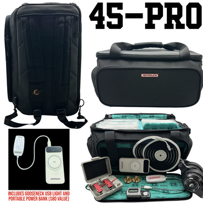 JetPack 45-PRO - Vinyl Bag, Fits up to 200 7" Vinyl, Designed by Beat Junkie