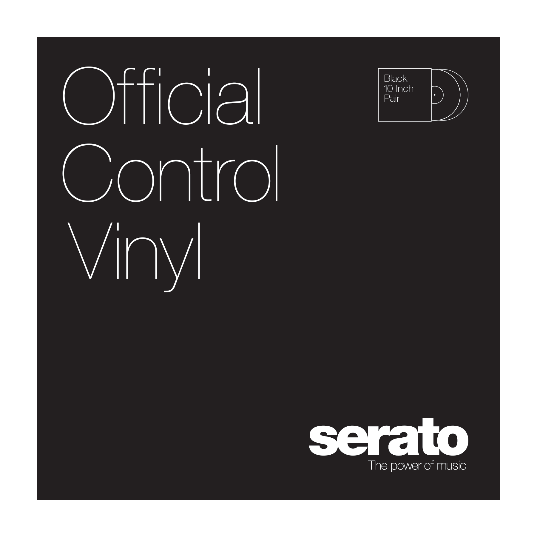 Serato 10'' Performance Series Vinyl - (Pair, Black) 