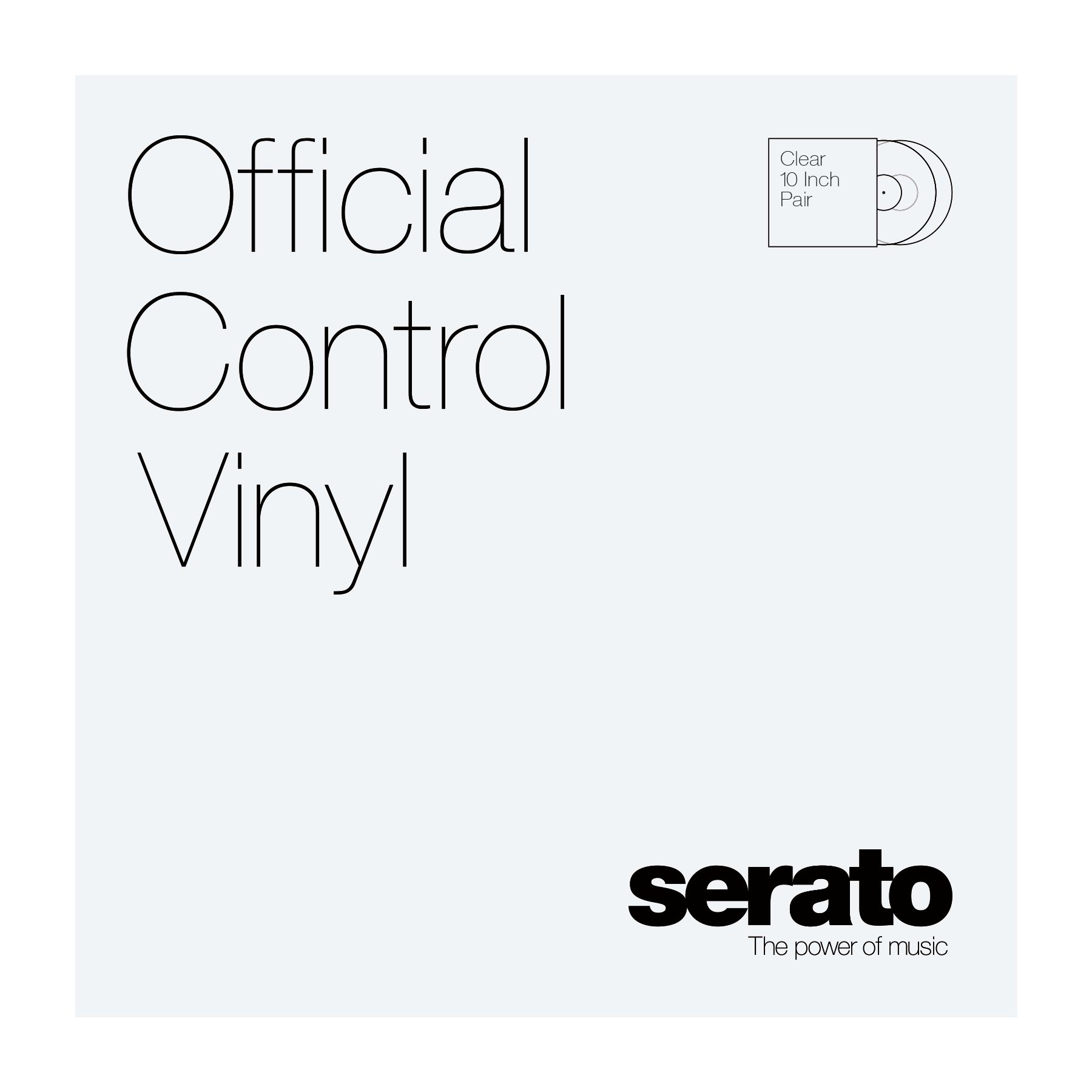 Serato 10'' Performance Series Vinyl - (Pair, Clear) 