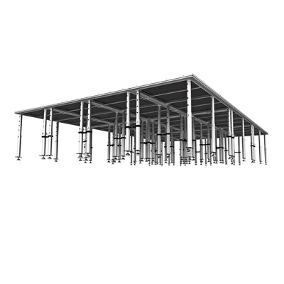 ProX StageQ 16x24ft Portable Stage Platform Package with 12 Decks Event Staging System 28-48" Height