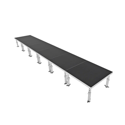 ProX StageOne 24 ft x 4 ft / 4x4 Package – 6 Decks w/ 16–22 inch Adjustable Legs