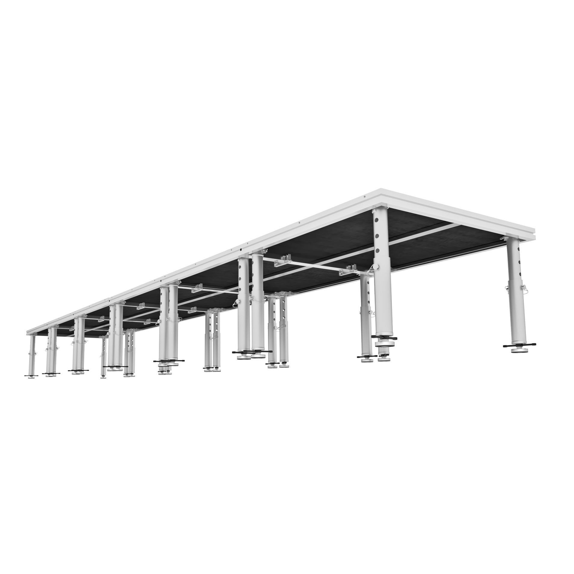 ProX StageOne 24 ft x 4 ft / 4x4 Package – 6 Decks w/ 16–22 inch Adjustable Legs