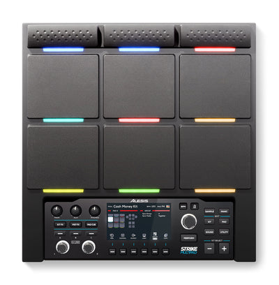 Alesis Strike Multi Pad - 9-Pad Sample/Loop/Perfomance Player with RGB Lights, 8,000 Sounds, 32GB Hard Drive, 10 Trigger Inputs, USB Audio